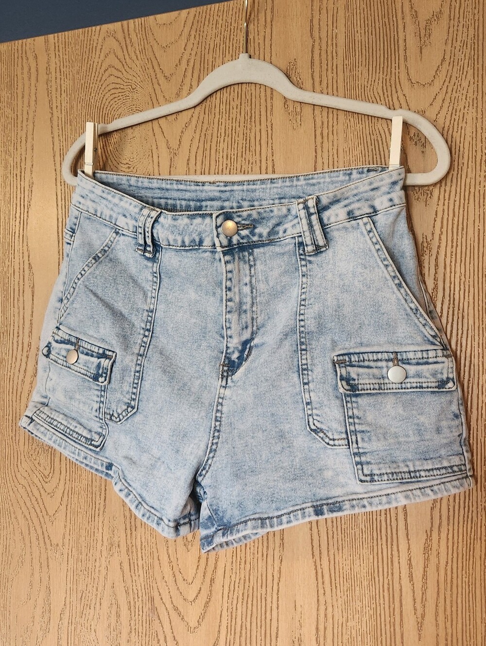 Shein Curve Stone Wash Jean Shorts - Size 0XL